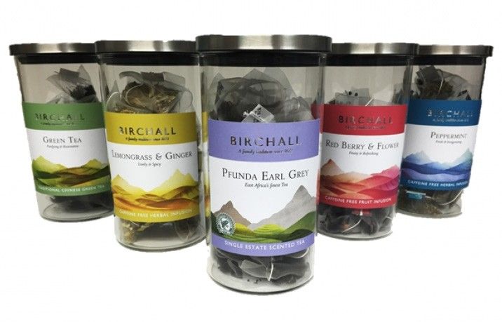 Birchall Glass Tea Display Jar