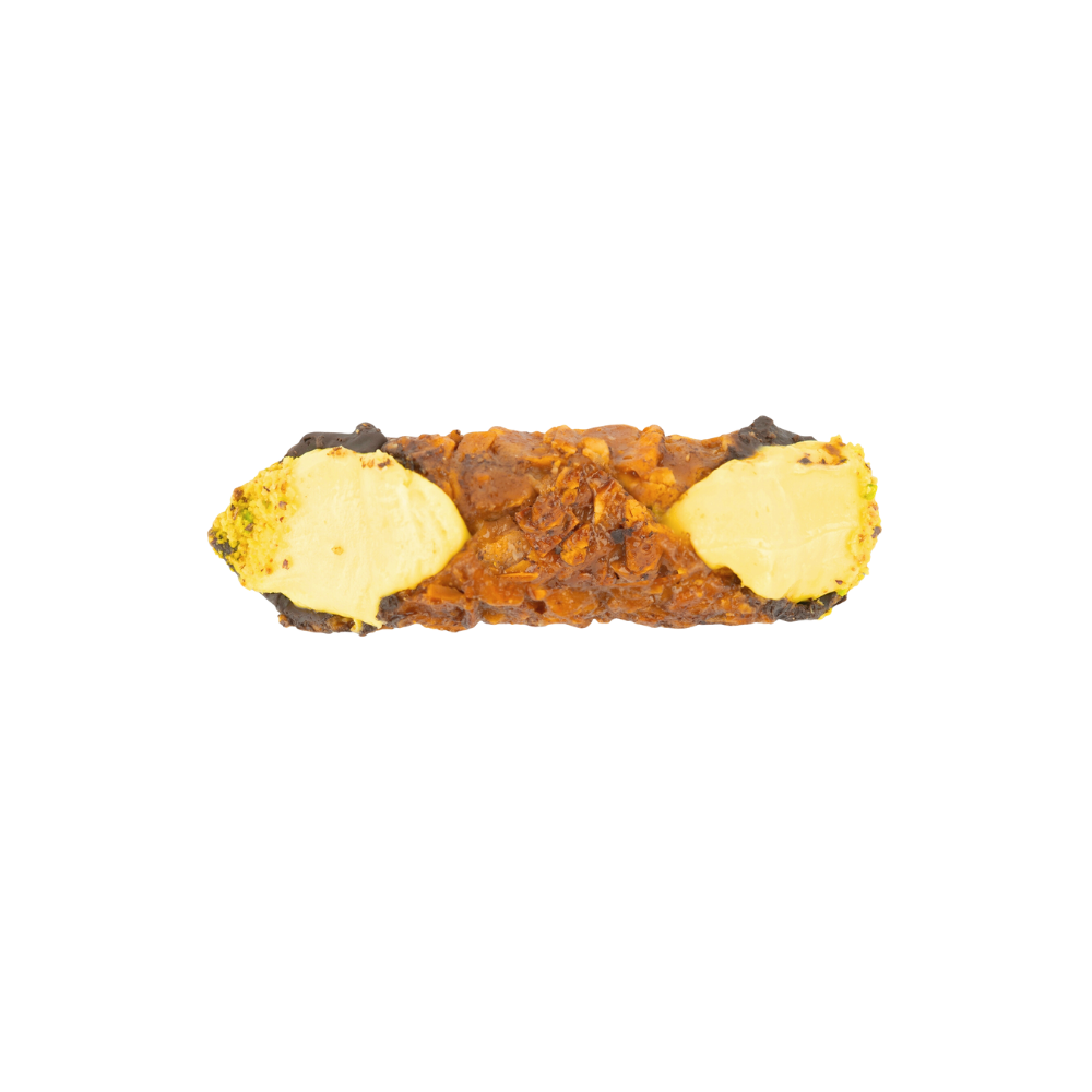Packaging for Lemon Cream Cannoli 200g showing Italian pastry box design