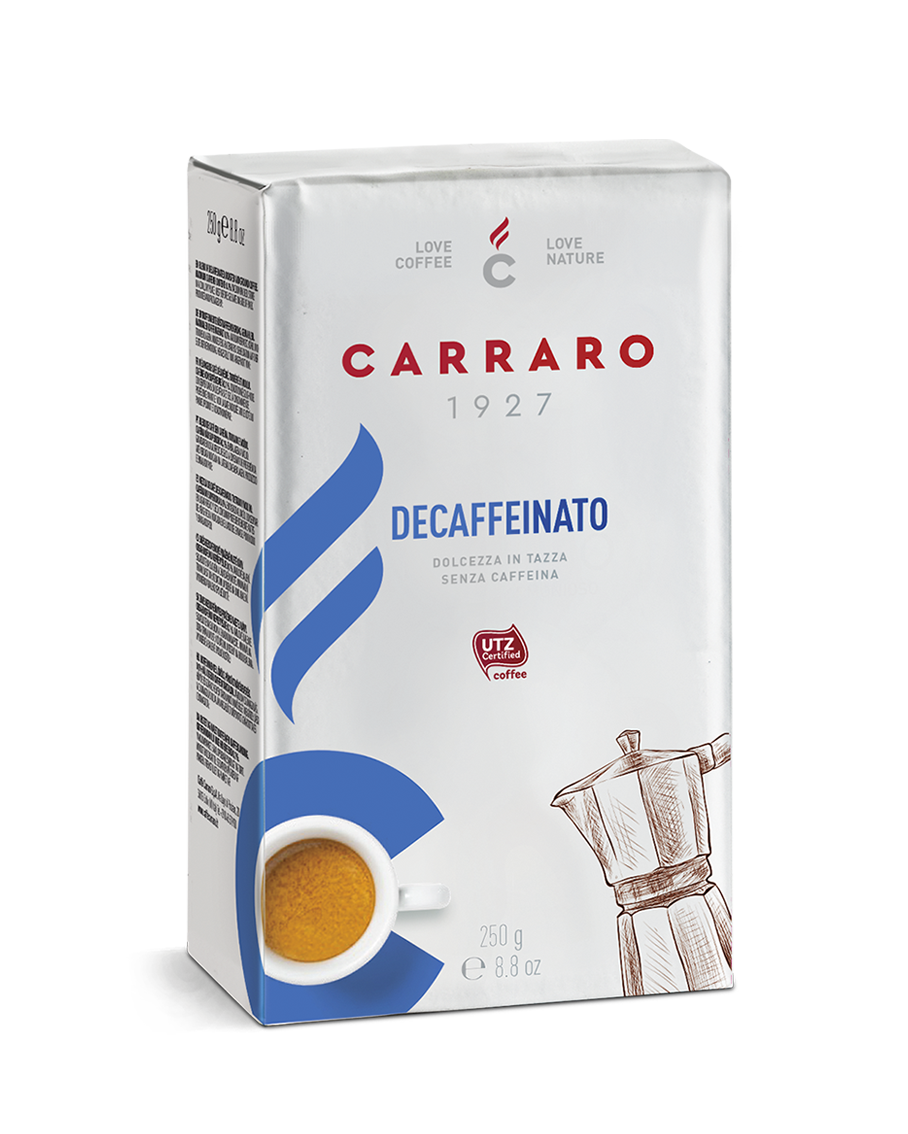 Carraro 1927 Decaf Italian Ground Coffee 250g