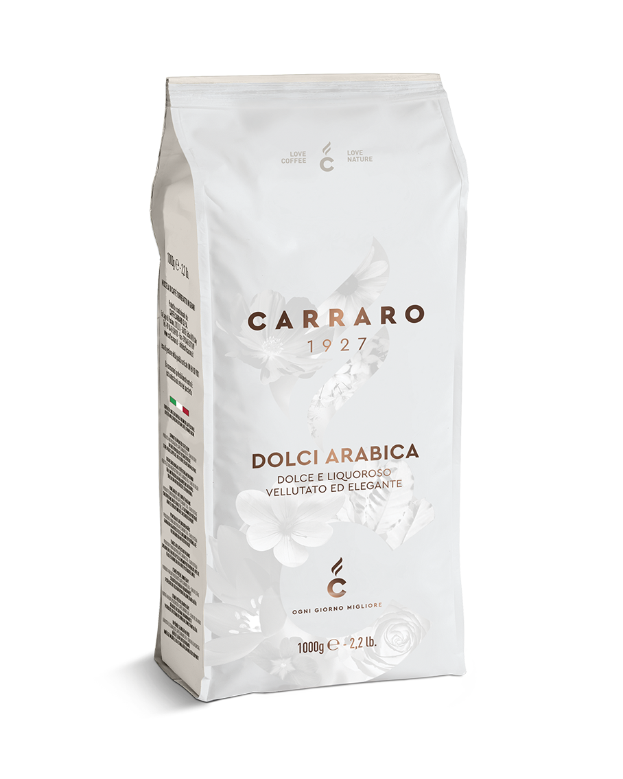 Carraro Dolci Arabica Italian Coffee Beans 1kg – 100% Arabica